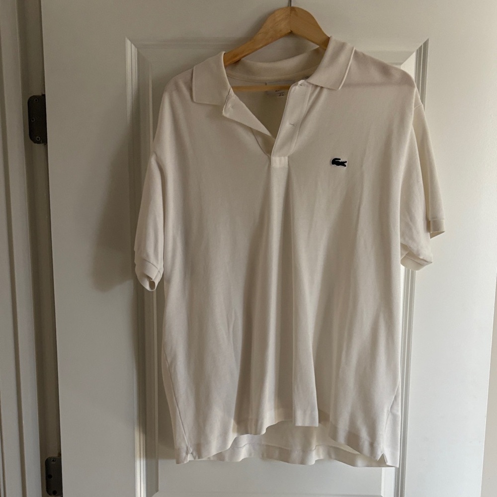 Lacoste Men's Cream Polo Shirt